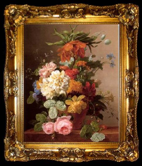 framed  unknow artist Floral, beautiful classical still life of flowers.088, ta009-2